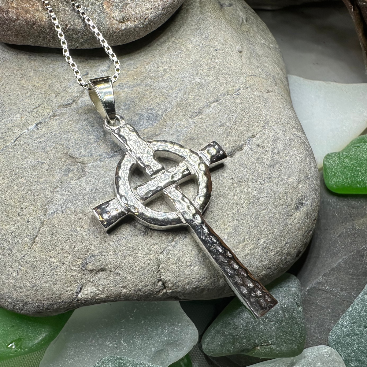 Venetia Celtic Cross Necklace in Sterling Silver | Pendant | Wiccan Center