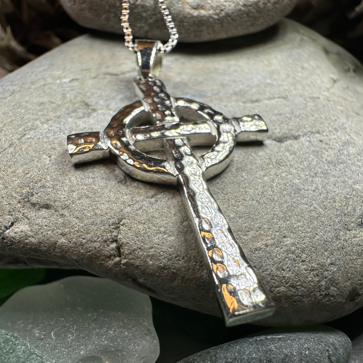 Venetia Celtic Cross Necklace in Sterling Silver | Pendant | Wiccan Center