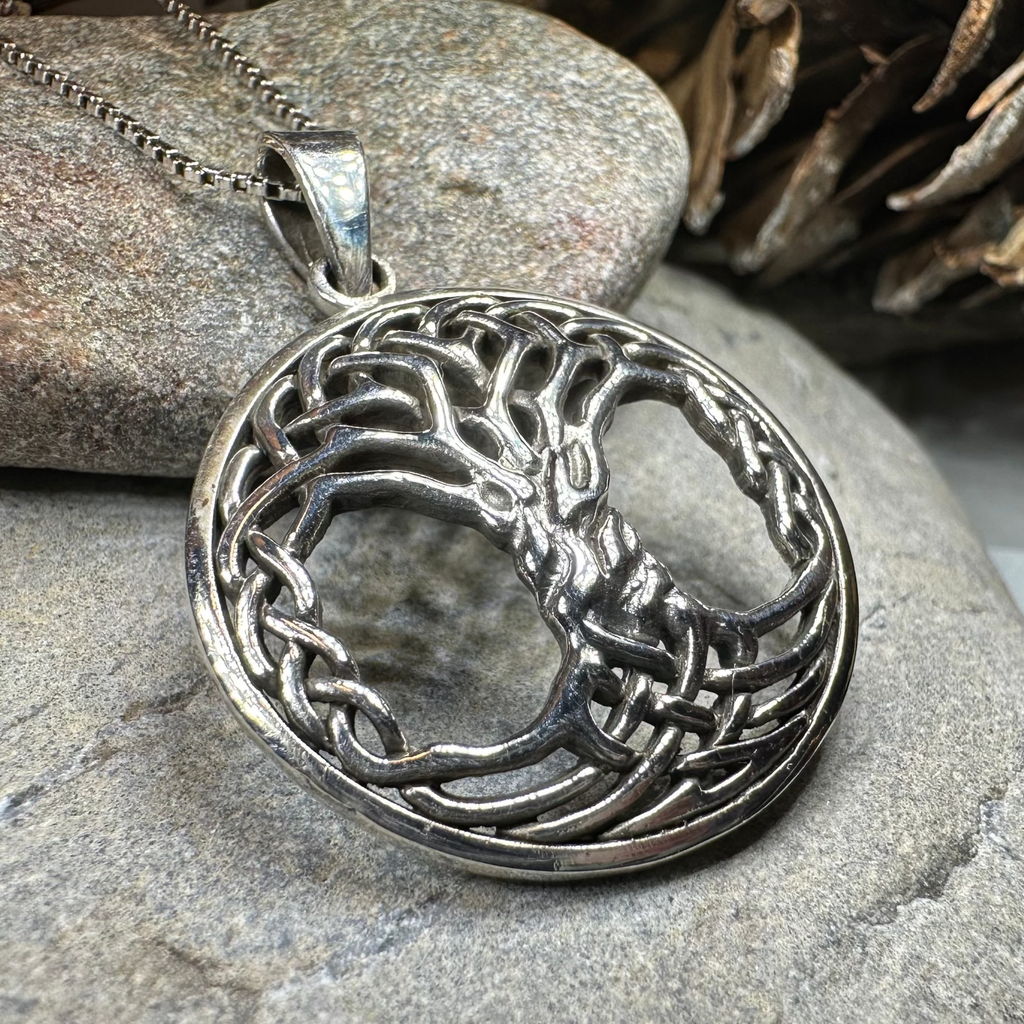 Aubrey Tree of Life Necklace in Sterling Silver | Pendant | Wiccan Center
