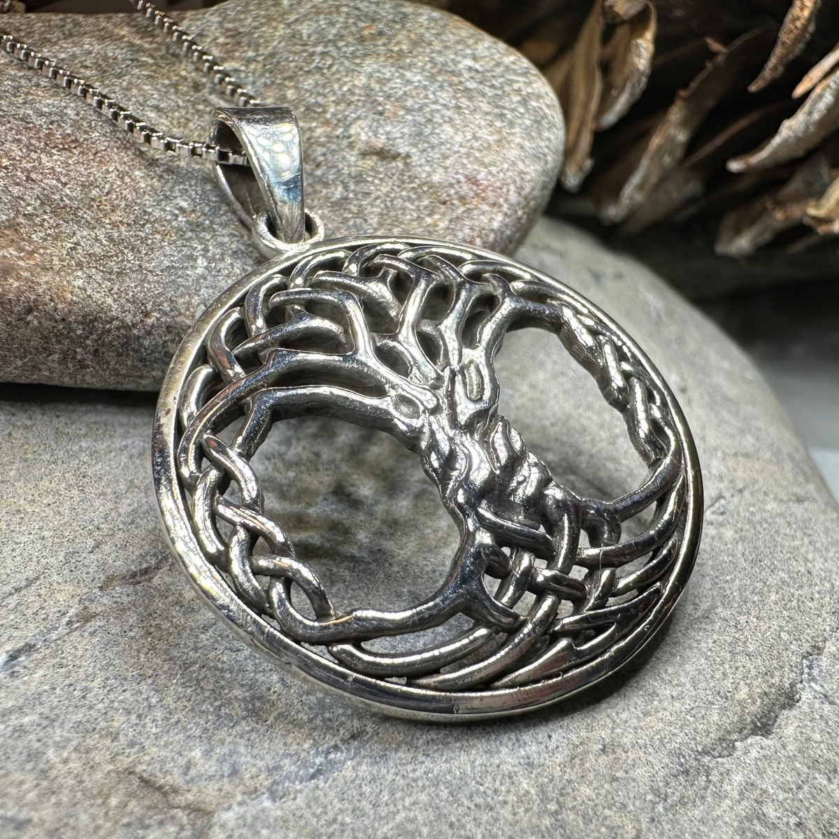 Aubrey Tree of Life Necklace in Sterling Silver | Pendant | Wiccan Center