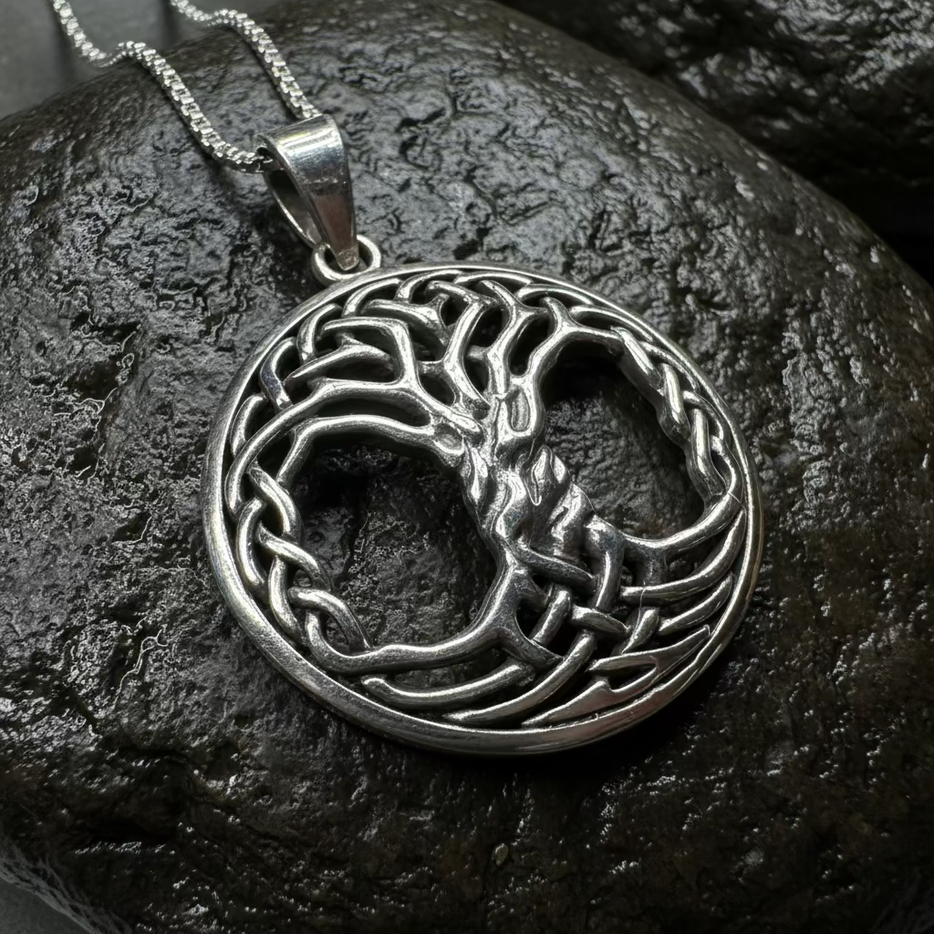 Aubrey Tree of Life Necklace in Sterling Silver | Pendant | Wiccan Center