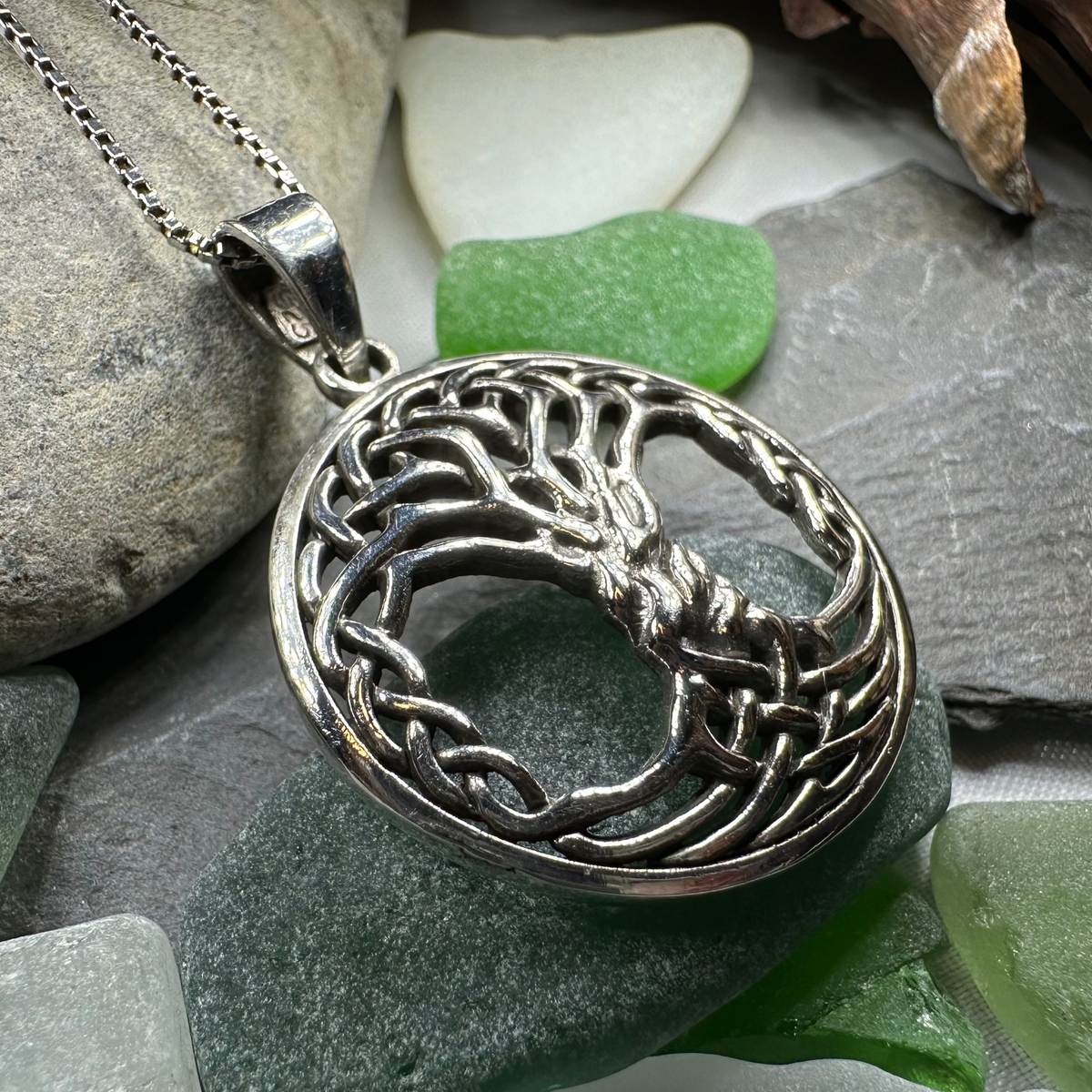 Aubrey Tree of Life Necklace in Sterling Silver | Pendant | Wiccan Center