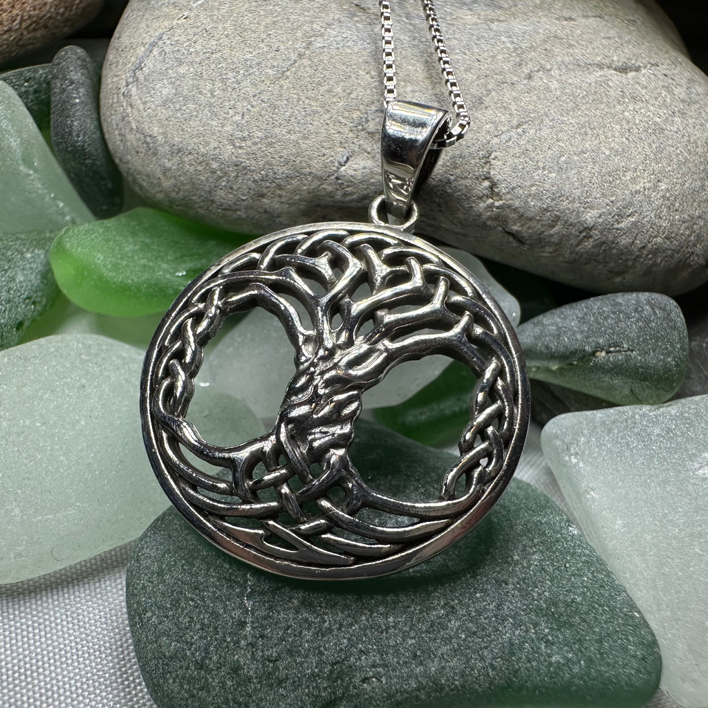 Aubrey Tree of Life Necklace in Sterling Silver | Pendant | Wiccan Center
