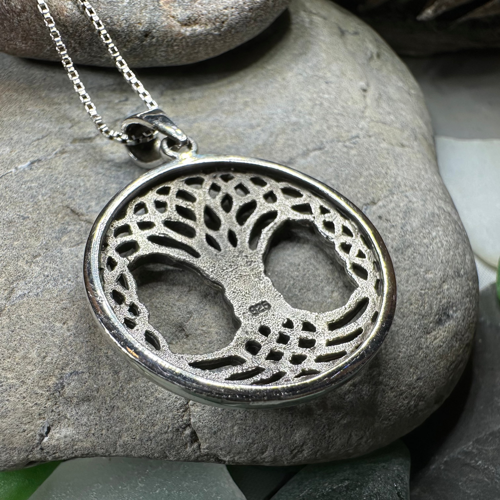 Aubrey Tree of Life Necklace in Sterling Silver | Pendant | Wiccan Center