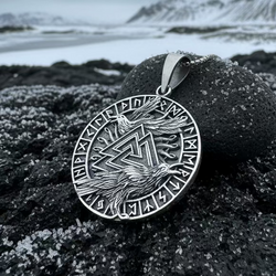 Skorr Viking Raven Necklace in Sterling Silver | Pendant | Wiccan Center