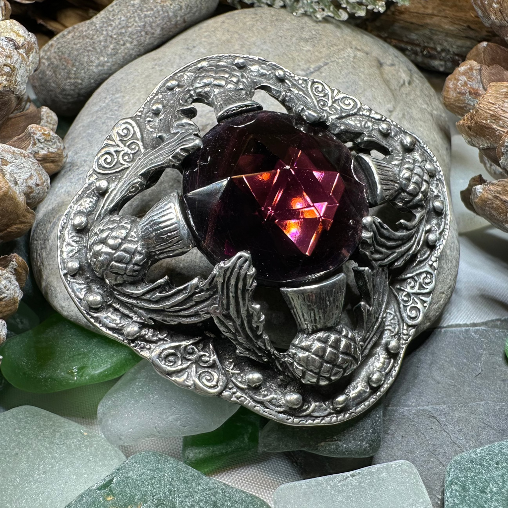 Royal Scottish Thistle Brooch - Handmade in Scotland | Brooch | Wiccan Center