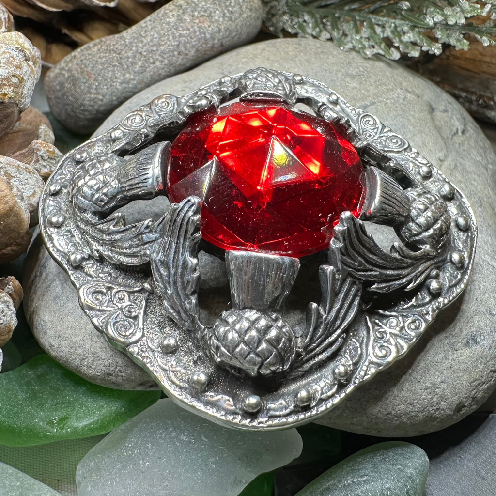 Royal Scottish Thistle Brooch - Handmade in Scotland | Brooch | Wiccan Center