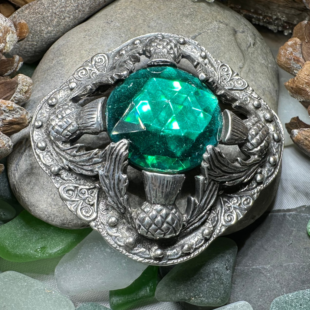 Royal Scottish Thistle Brooch - Handmade in Scotland | Brooch | Wiccan Center