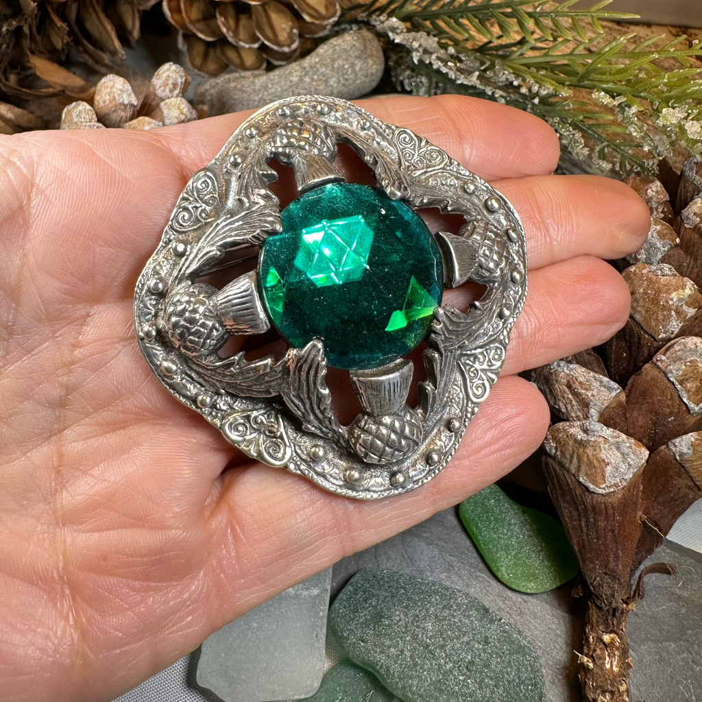Royal Scottish Thistle Brooch - Handmade in Scotland | Brooch | Wiccan Center