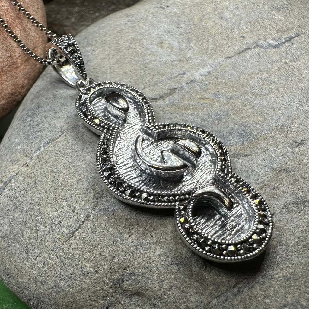 Crescendo Music Note Necklace | Pendant | Wiccan Center