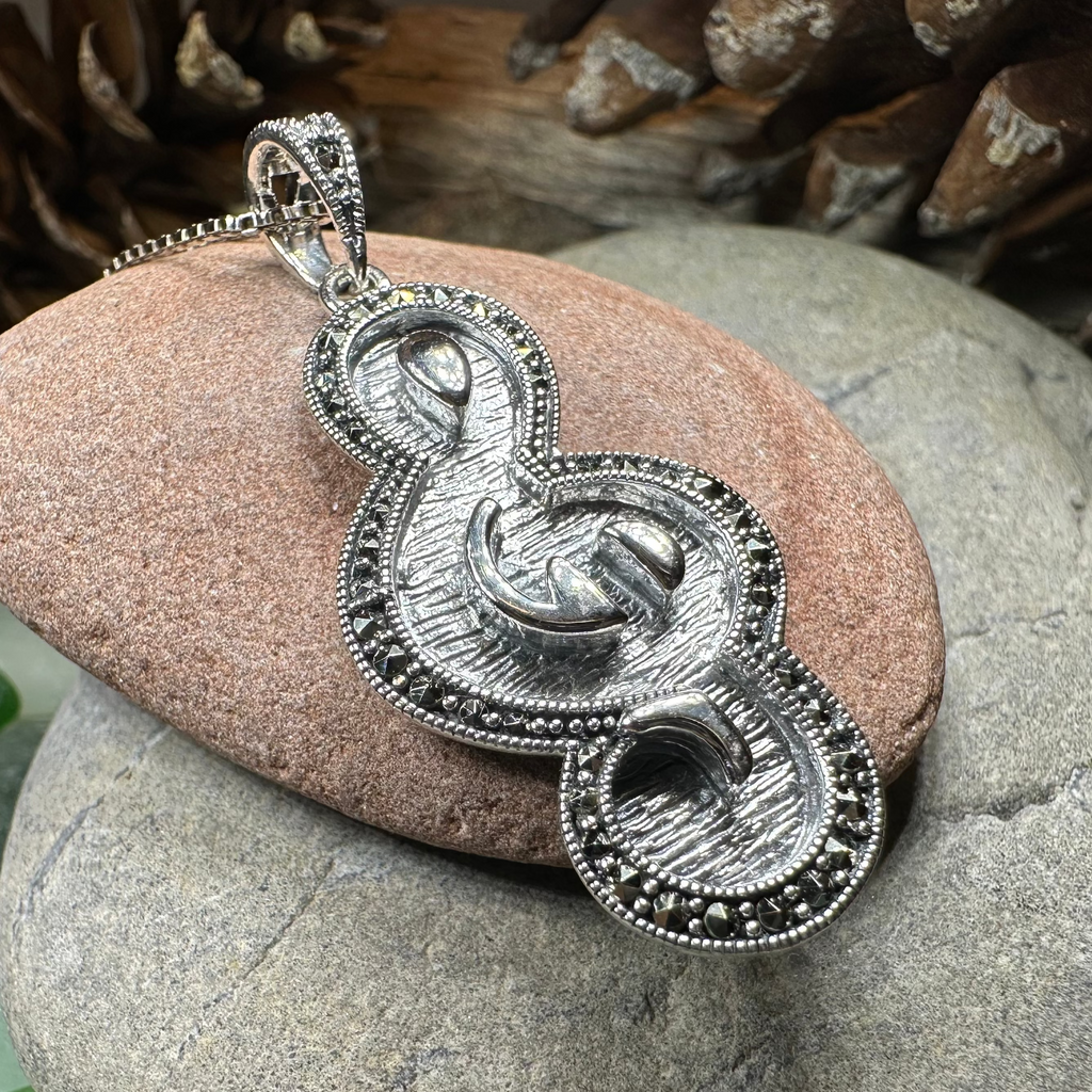 Crescendo Music Note Necklace | Pendant | Wiccan Center