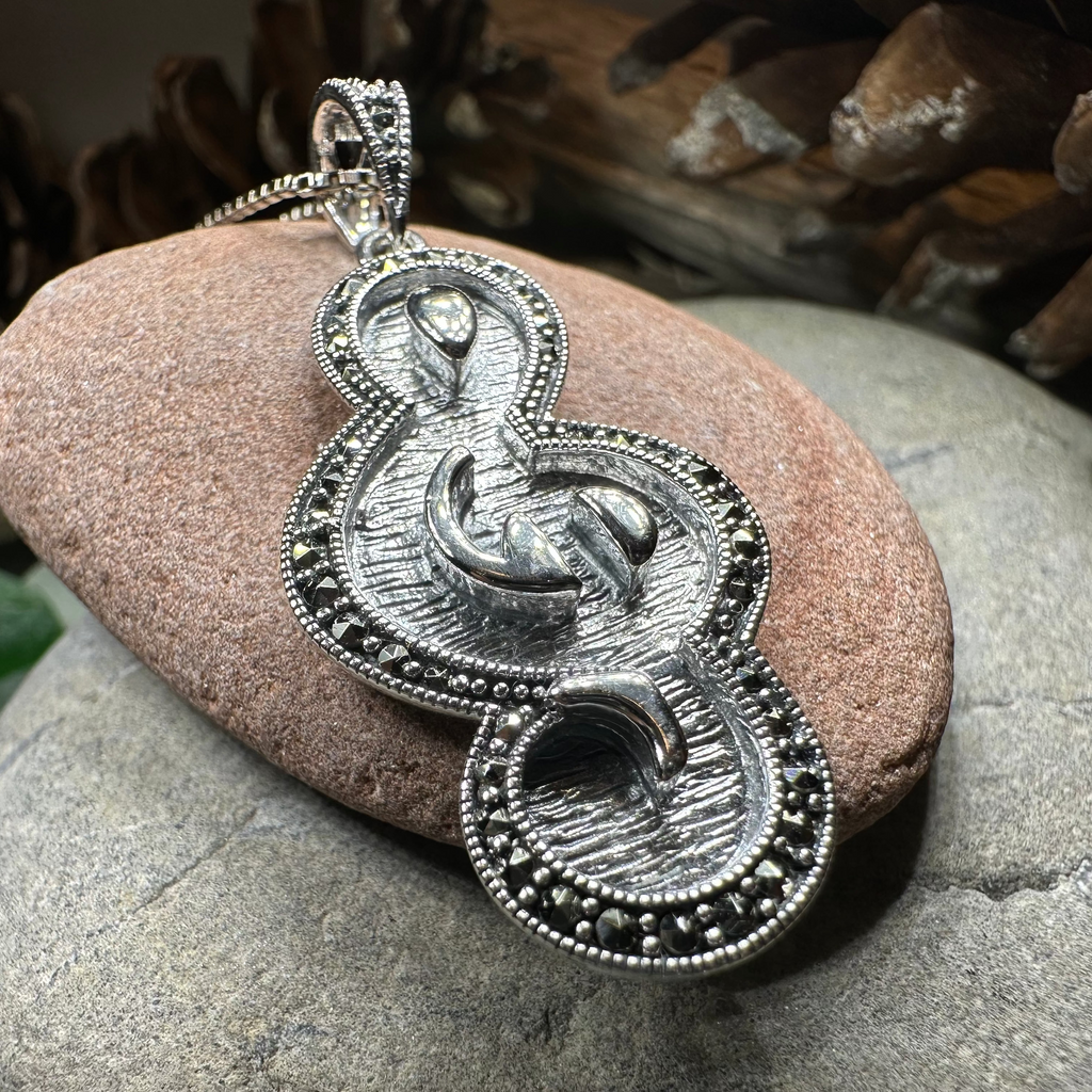 Crescendo Music Note Necklace | Pendant | Wiccan Center