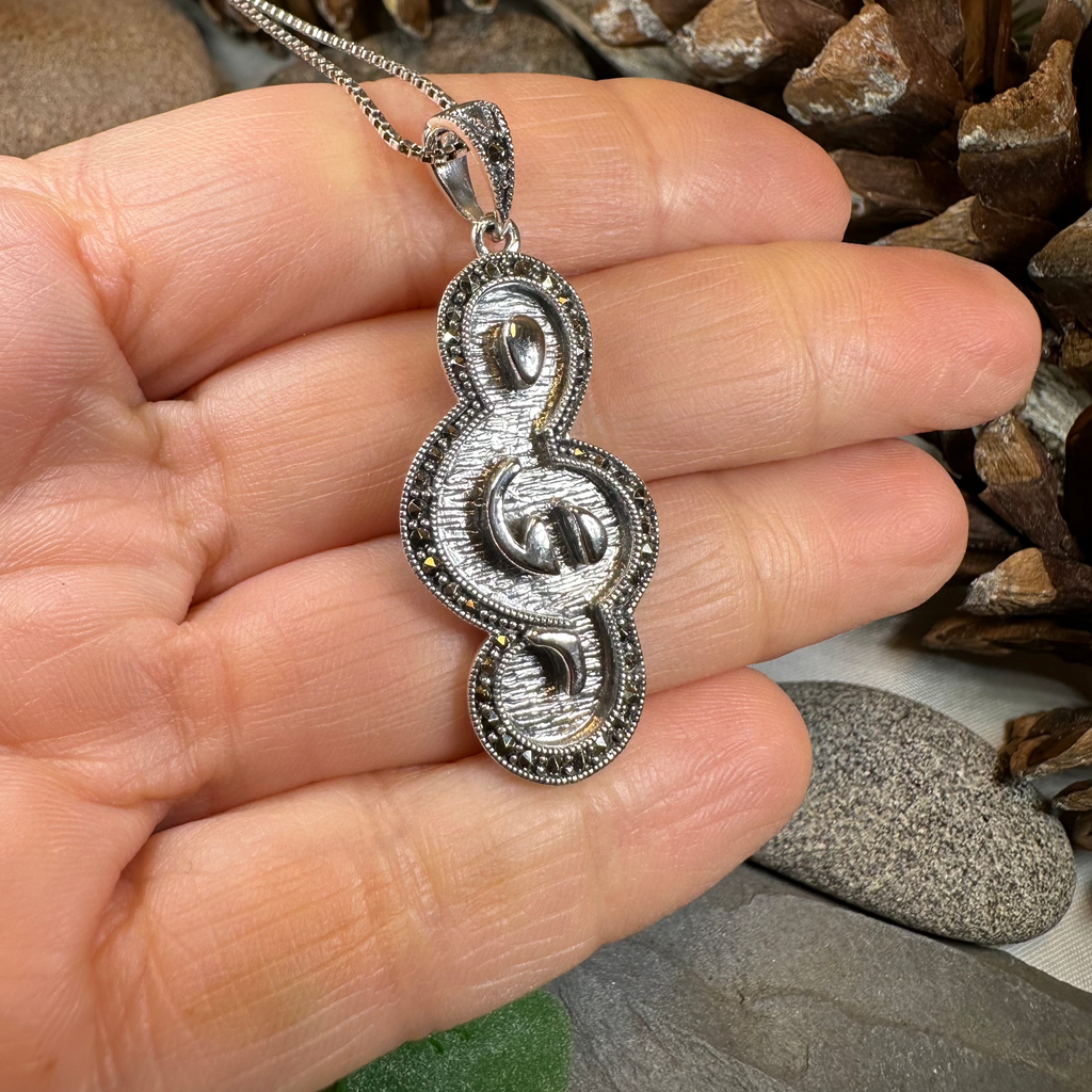 Crescendo Music Note Necklace | Pendant | Wiccan Center