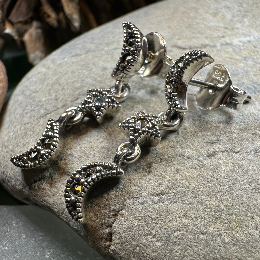 Magical Skies Moon & Stars Stud Earrings | Post Earrings | Wiccan Center