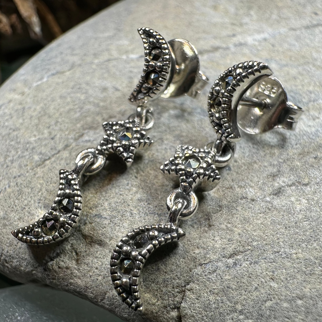 Magical Skies Moon & Stars Stud Earrings | Post Earrings | Wiccan Center