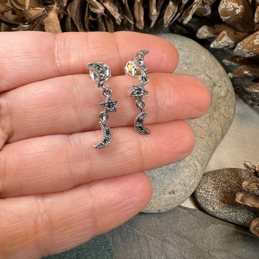 Magical Skies Moon & Stars Stud Earrings | Post Earrings | Wiccan Center