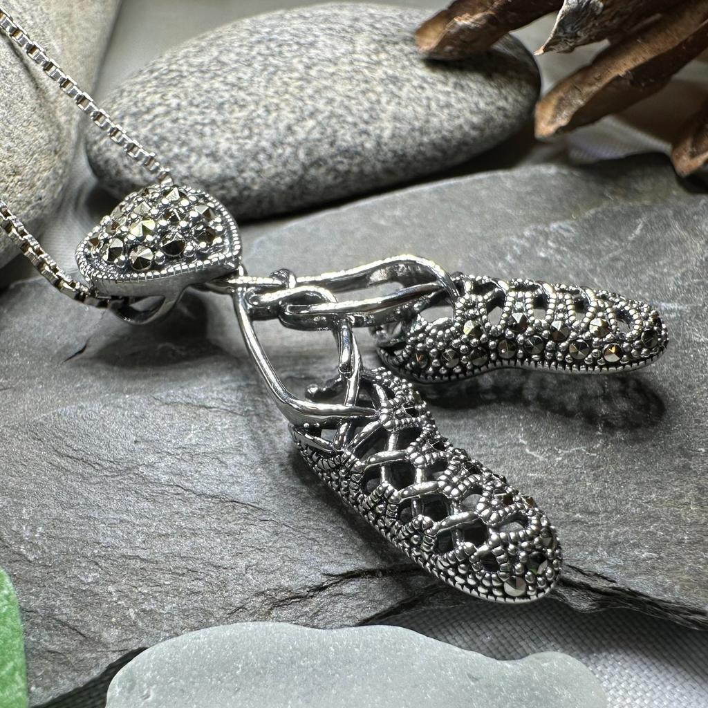 Marcasite Ghillies Irish Dance Necklace | Pendant | Wiccan Center
