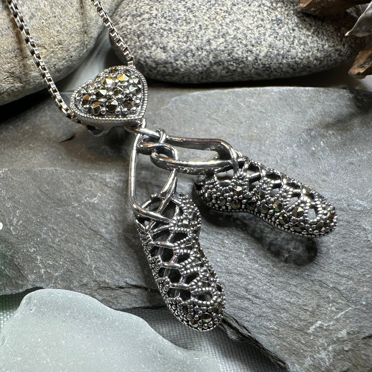 Marcasite Ghillies Irish Dance Necklace | Pendant | Wiccan Center