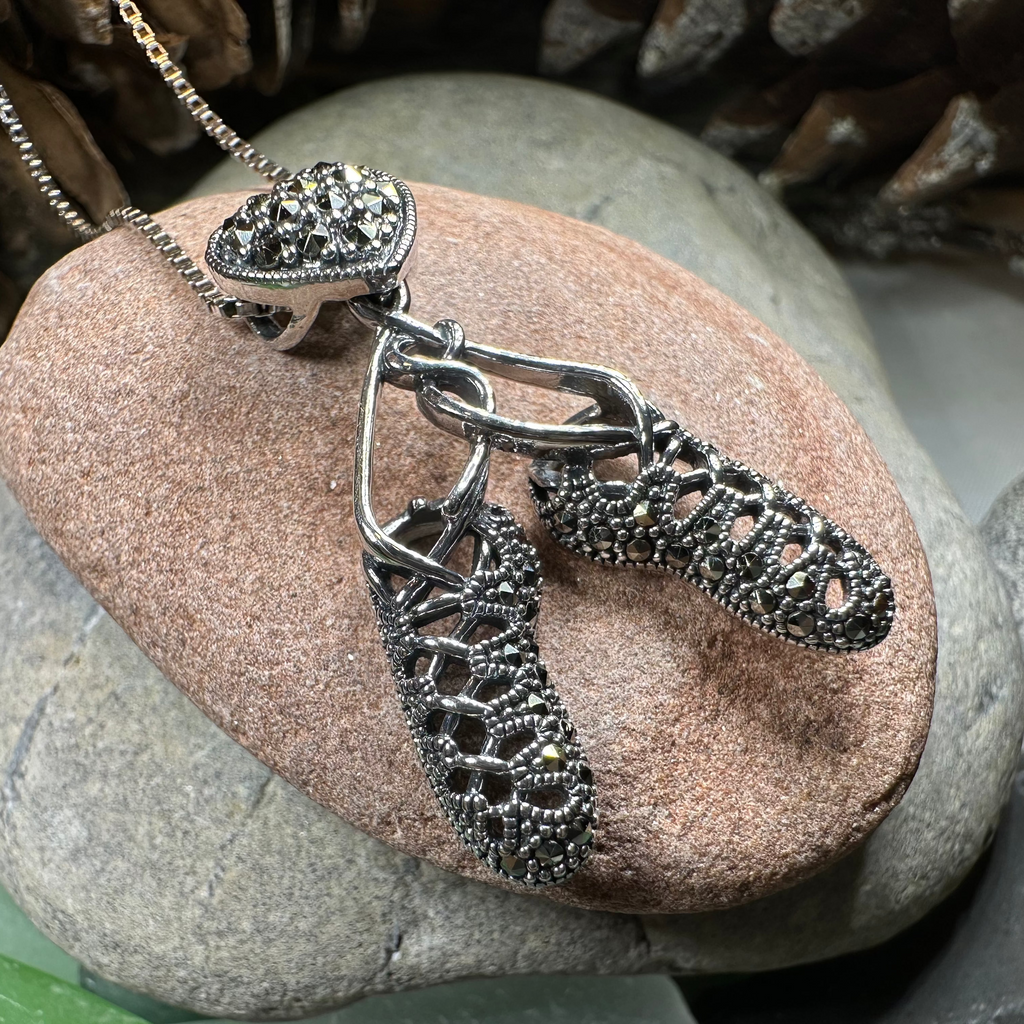 Marcasite Ghillies Irish Dance Necklace | Pendant | Wiccan Center