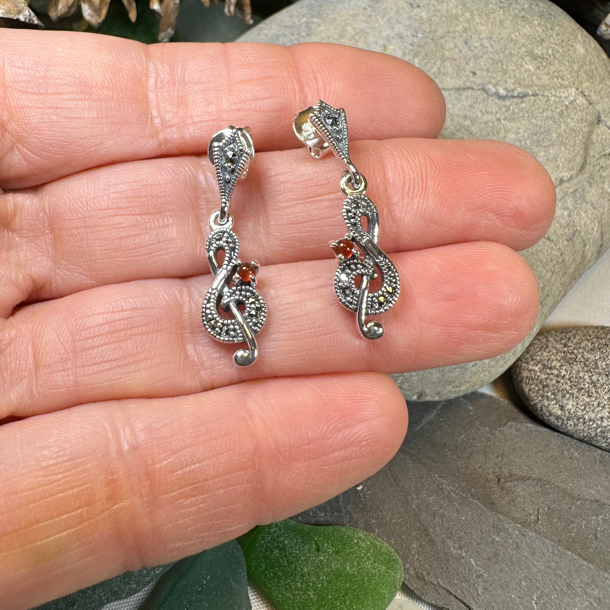 Rhapsody Music Note Earrings | Dangle Earrings | Wiccan Center