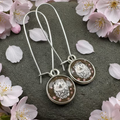 Blissful Hedgehog Art Earrings - Handmade in the U.S.A | Dangle Earrings | Wiccan Center