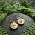 Autumn Nap Fox Earrings - Handmade in the U.S.A. | Dangle Earrings | Wiccan Center