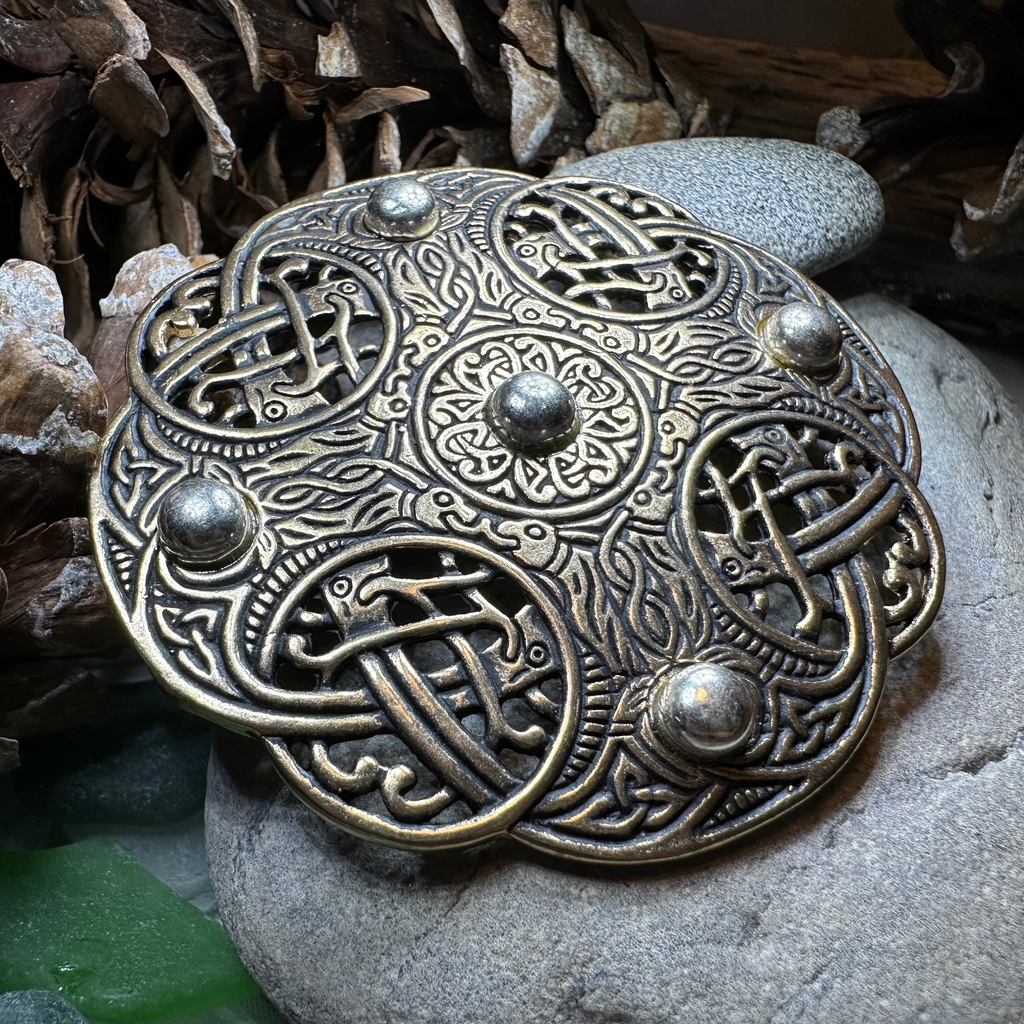 Anglo Saxon Galloway Brooch - Bronze Historical Reproduction Pin | Brooch | Wiccan Center