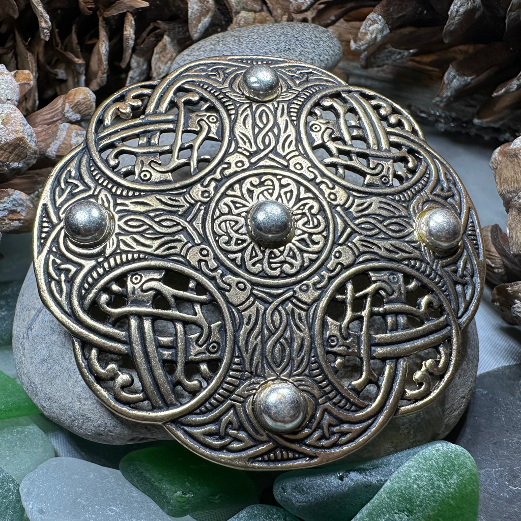 Anglo Saxon Galloway Brooch - Bronze Historical Reproduction Pin | Brooch | Wiccan Center