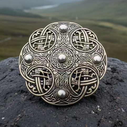 Anglo Saxon Galloway Brooch - Bronze Historical Reproduction Pin | Brooch | Wiccan Center
