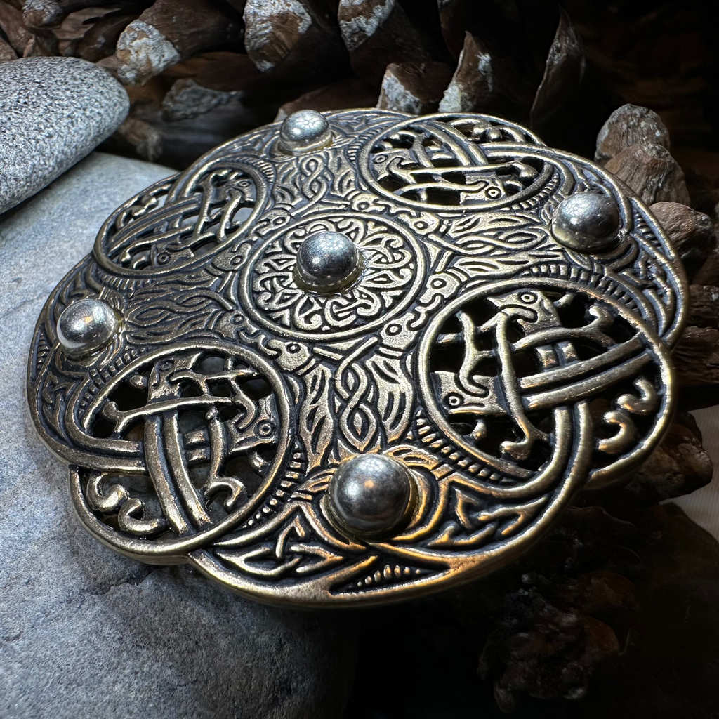 Anglo Saxon Galloway Brooch - Bronze Historical Reproduction Pin | Brooch | Wiccan Center