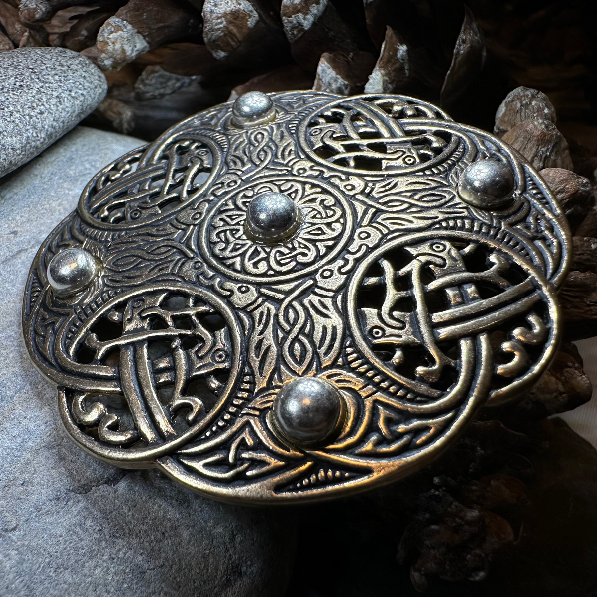 Anglo Saxon Galloway Brooch - Bronze Historical Reproduction Pin | Brooch | Wiccan Center