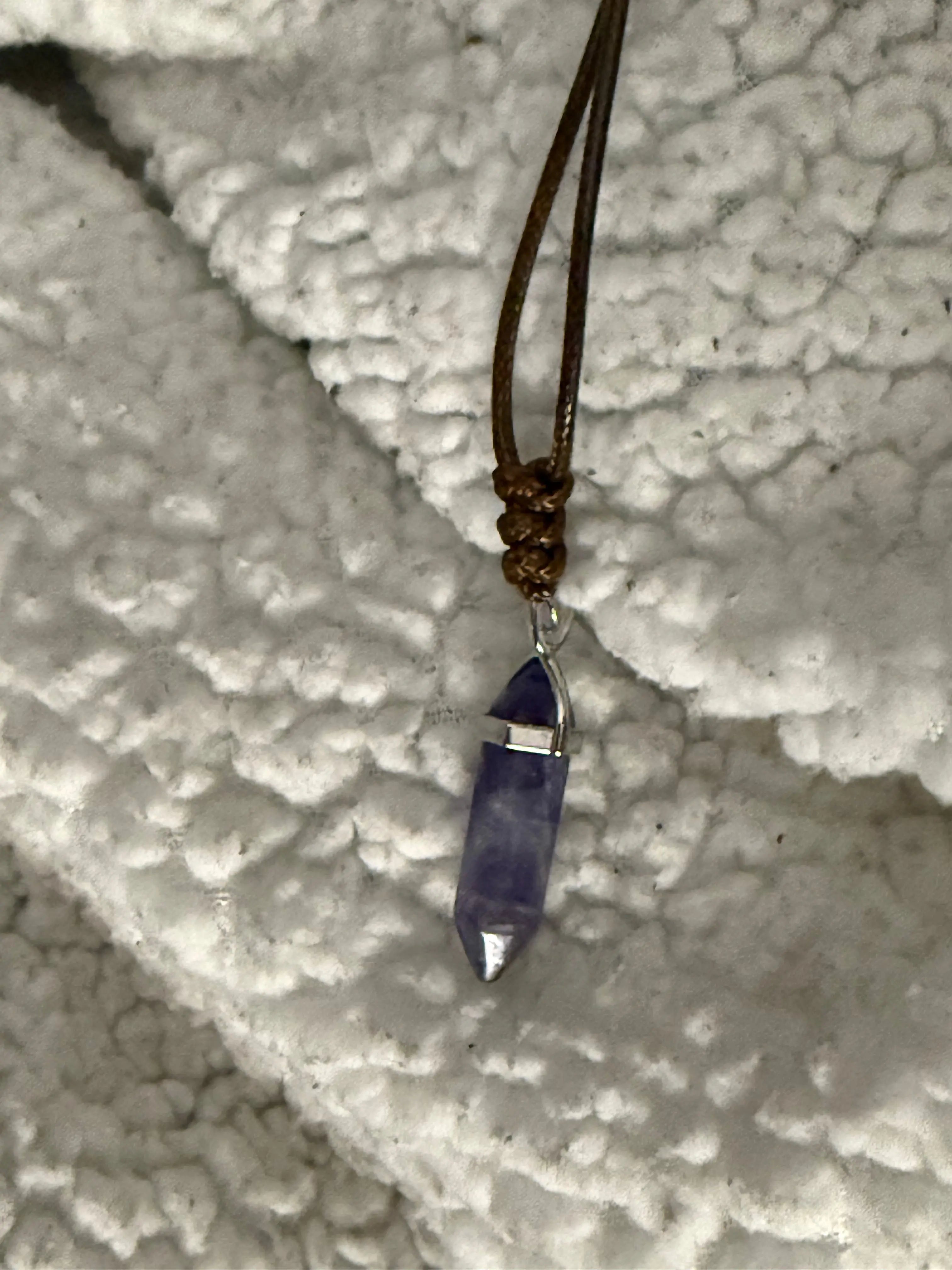 Amethyst Gem Point Necklace
