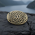 Bronze Infinity Celtic Brooch - Bronze Historical Reproduction Pin | Brooch | Wiccan Center