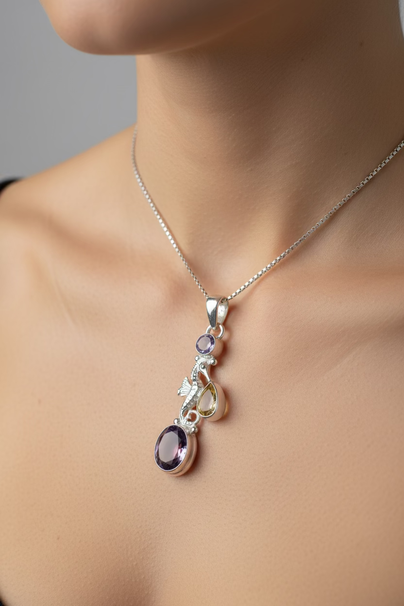 Seamist Seahorse Necklace | Pendant | Wiccan Center