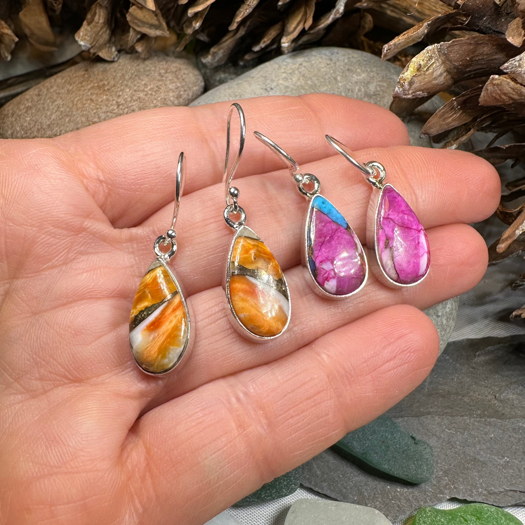 Classic Copper Turquoise Earrings | Dangle Earrings | Wiccan Center