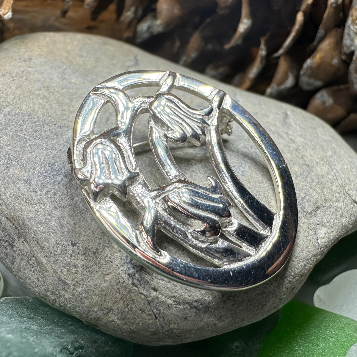 Bonnie Scottish Bluebells Brooch - Handmade in Scotland | Brooch | Wiccan Center
