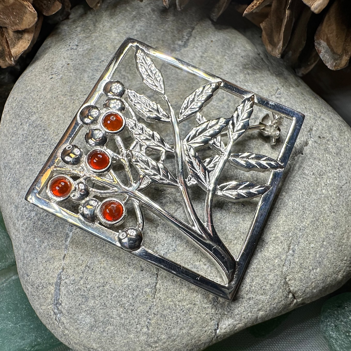 Scottish Rowan Tree of Life Brooch - Handmade in Scotland | Brooch | Wiccan Center