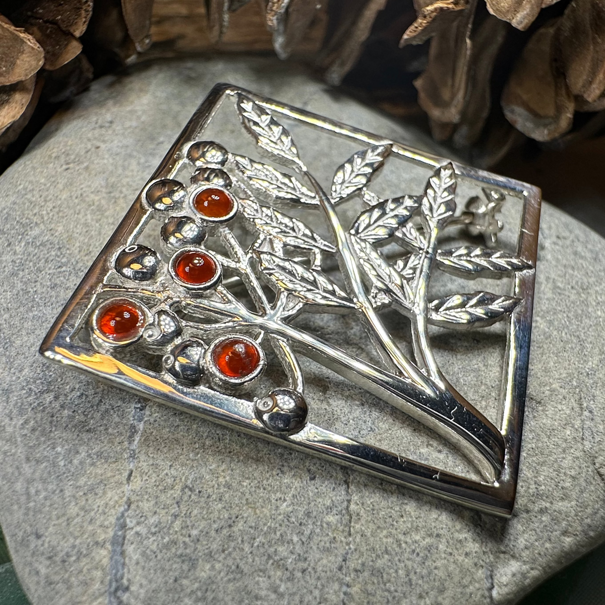 Scottish Rowan Tree of Life Brooch - Handmade in Scotland | Brooch | Wiccan Center