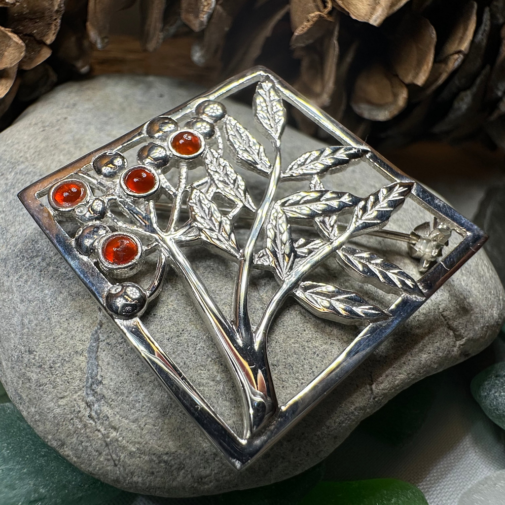 Scottish Rowan Tree of Life Brooch - Handmade in Scotland | Brooch | Wiccan Center