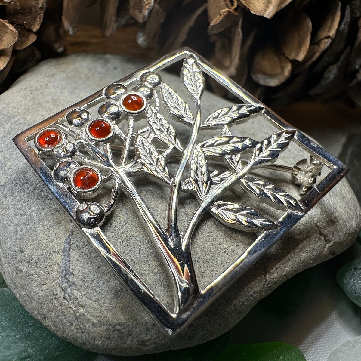 Scottish Rowan Tree of Life Brooch - Handmade in Scotland | Brooch | Wiccan Center