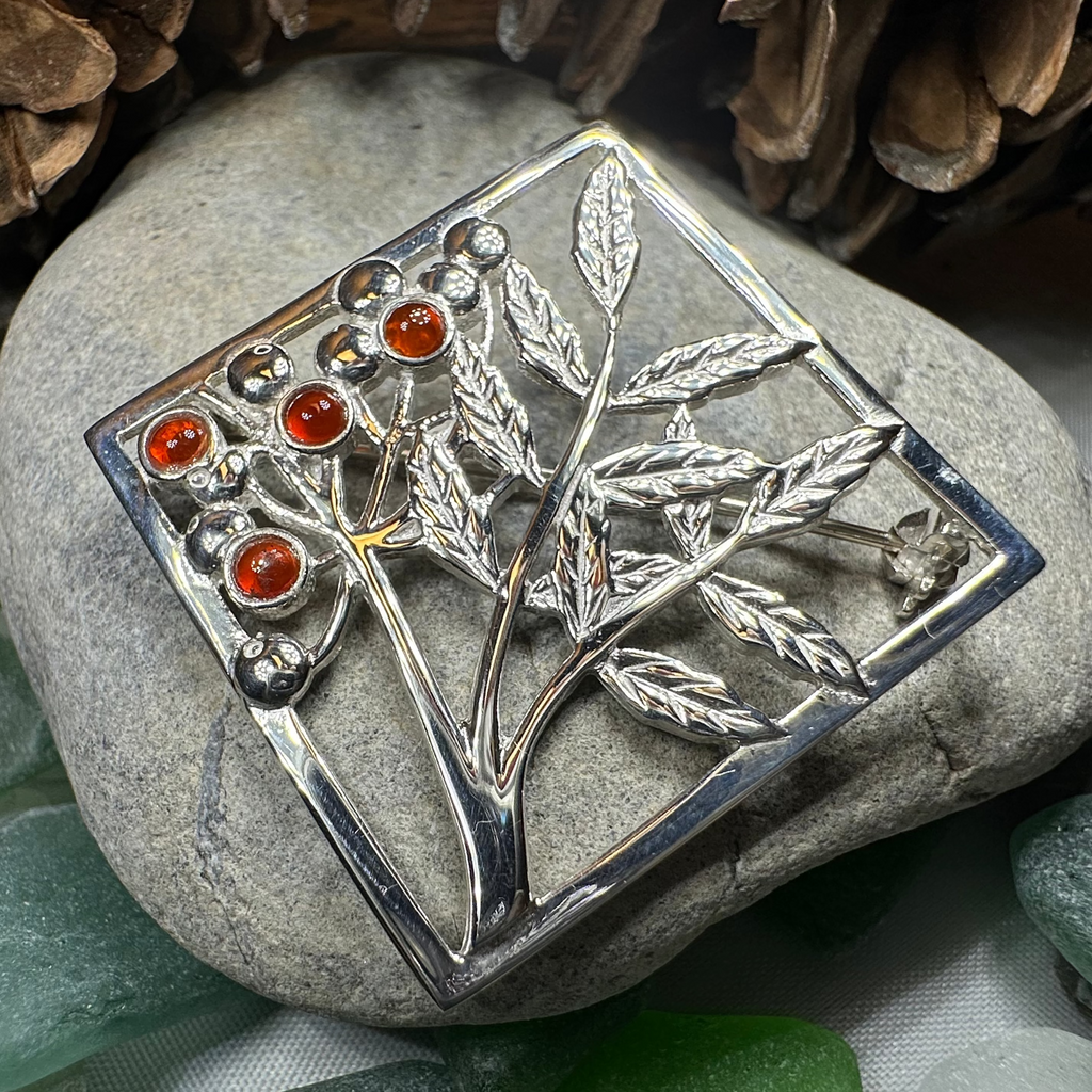 Scottish Rowan Tree of Life Brooch - Handmade in Scotland | Brooch | Wiccan Center