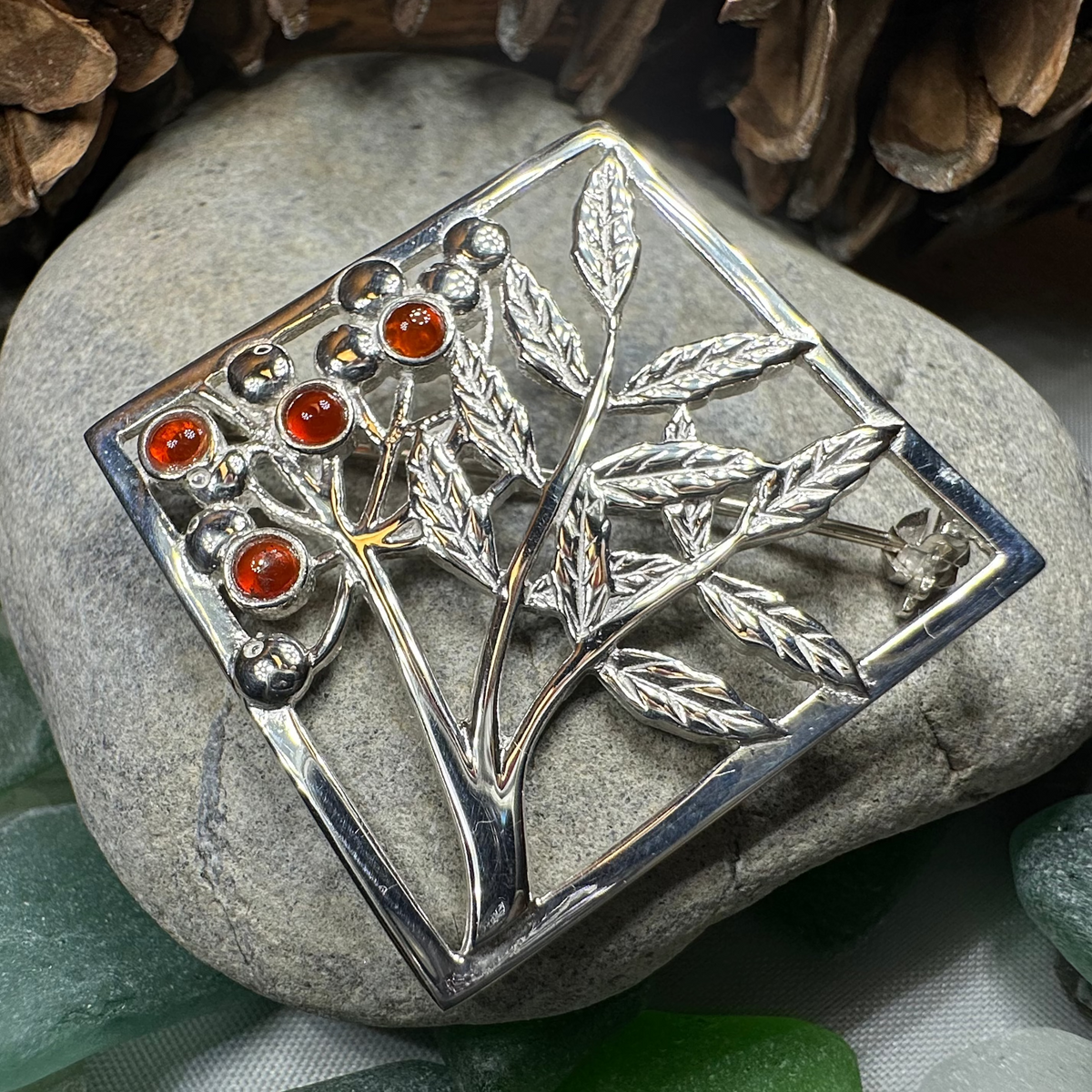 Scottish Rowan Tree of Life Brooch - Handmade in Scotland | Brooch | Wiccan Center
