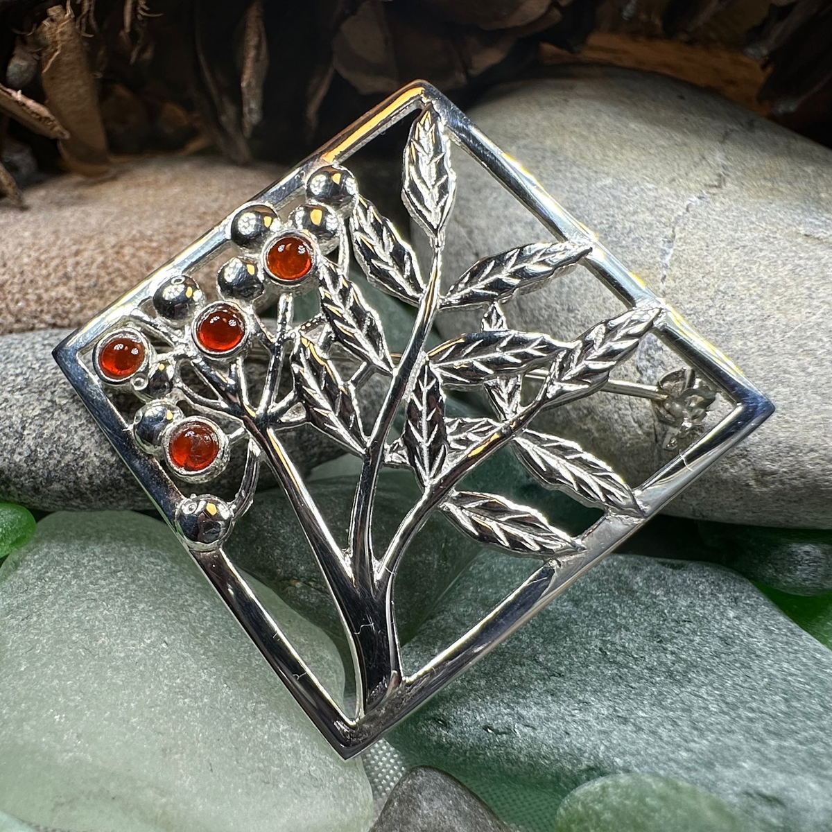 Scottish Rowan Tree of Life Brooch - Handmade in Scotland | Brooch | Wiccan Center