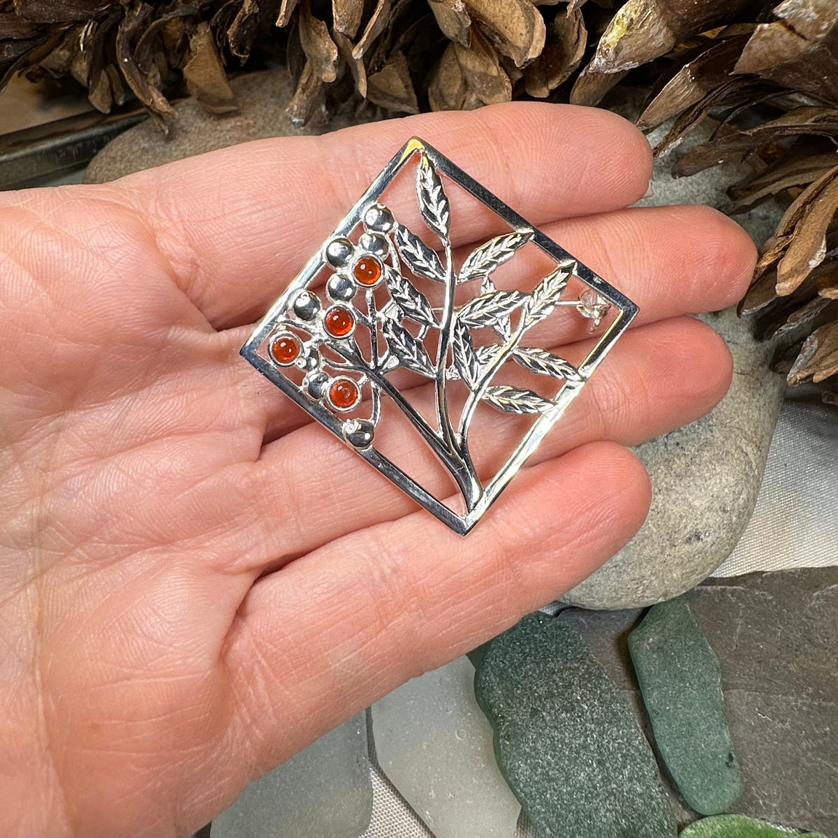Scottish Rowan Tree of Life Brooch - Handmade in Scotland | Brooch | Wiccan Center