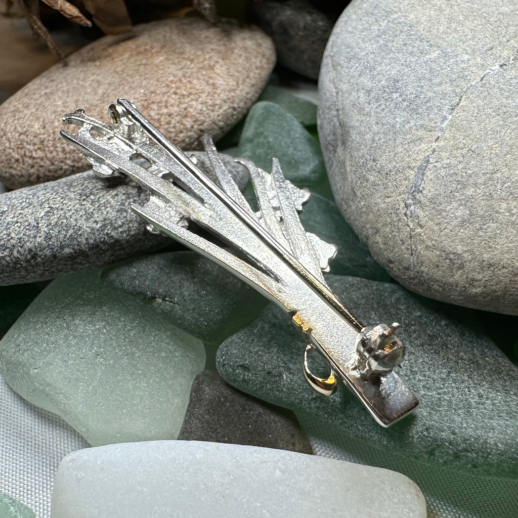 Sterling Silver Scottish Bluebell Posey Brooch - Handmade in Scotland | Brooch | Wiccan Center