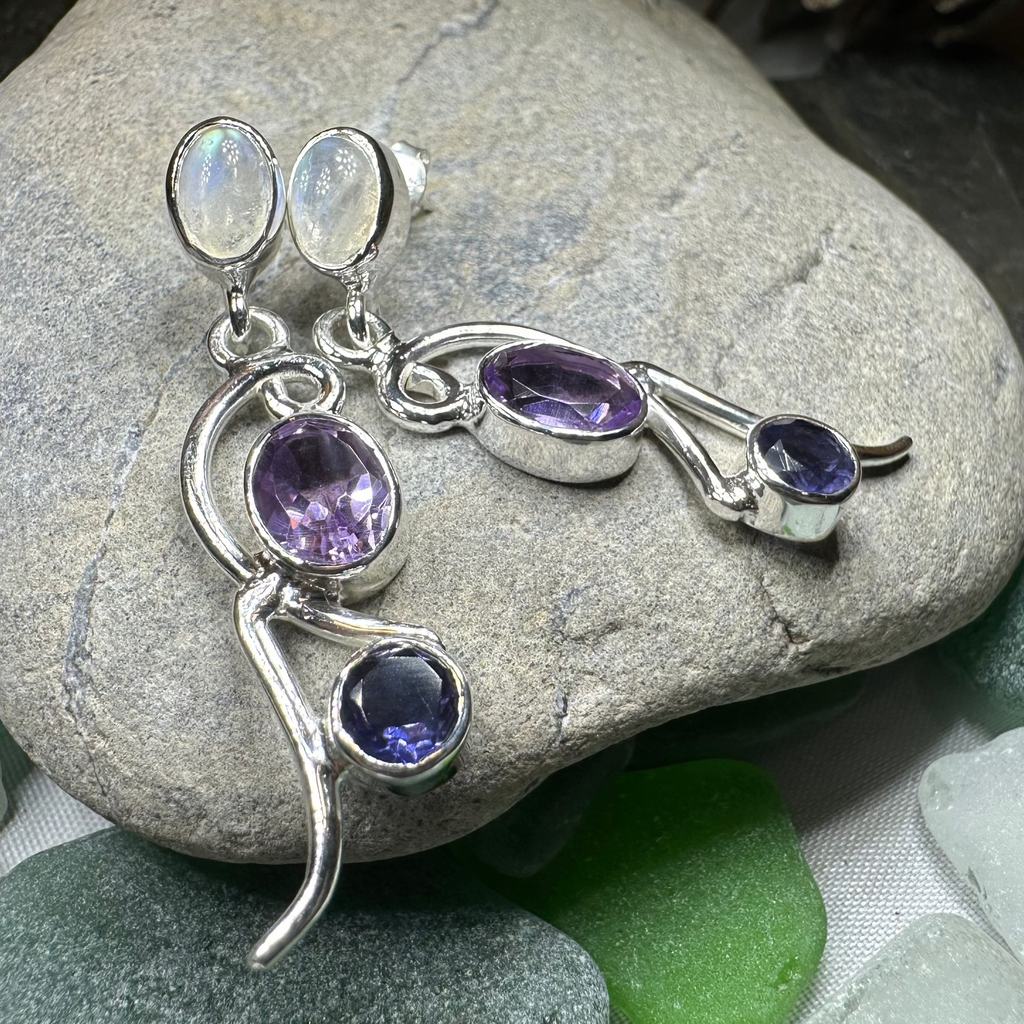 Fairy Waterfall Mystic Topaz Earrings | Dangle Earrings | Wiccan Center