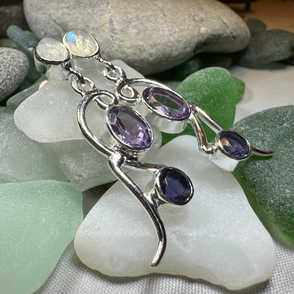 Fairy Waterfall Mystic Topaz Earrings | Dangle Earrings | Wiccan Center