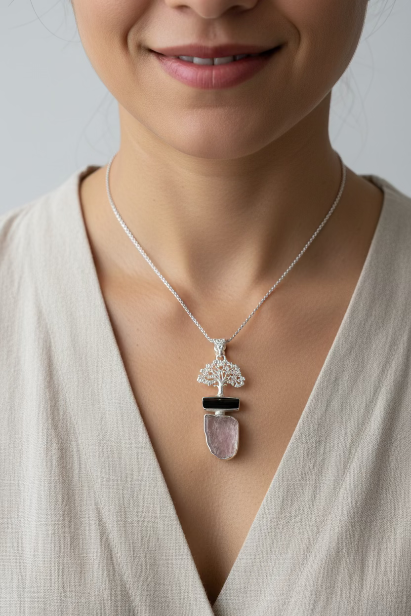 Tree of Life Gemstone Necklace | Pendant | Wiccan Center