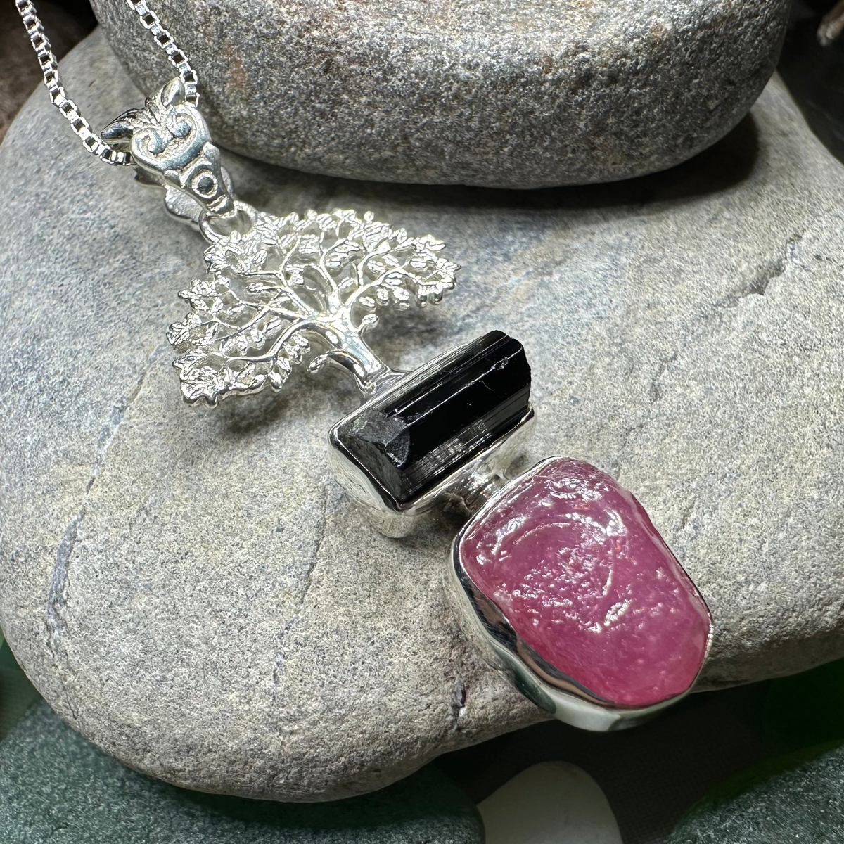 Tree of Life Gemstone Necklace | Pendant | Wiccan Center