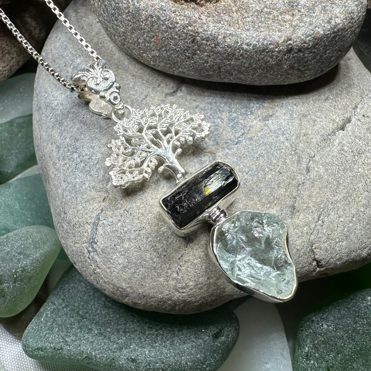 Tree of Life Gemstone Necklace | Pendant | Wiccan Center